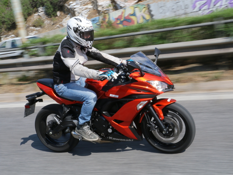 kawasaki ninja 650 test city rider 2017