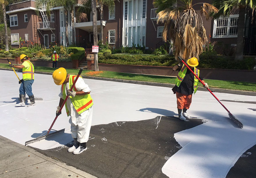 white streets heat climate change los angeles 2