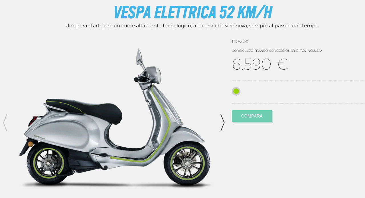 vespa elettrica 52