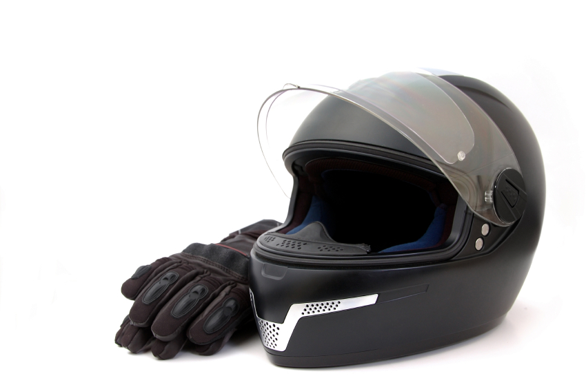 Helmet with gloves Courtesy of bikesure.co .uk 1
